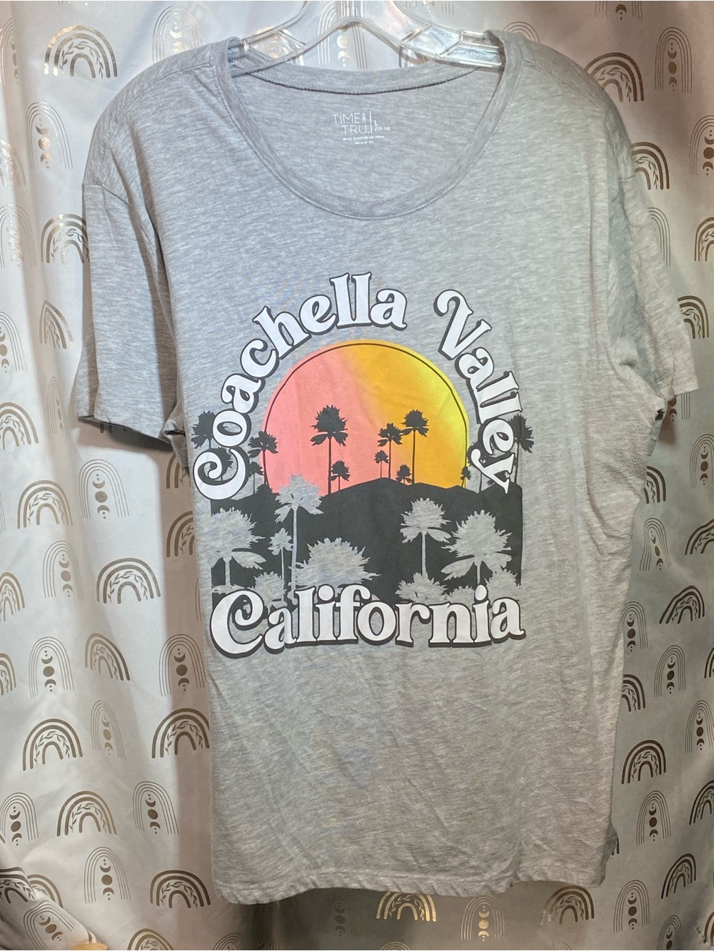 Coachella Valley California Graphic Tee - Light Gray